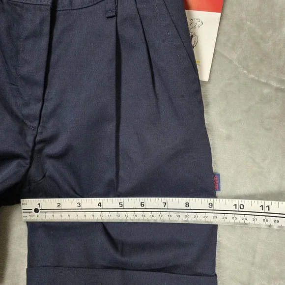 Dennis Uniform Shorts Girls G8 Navy New Pleated Cuffed School Uniform 4050 - Picture 10 of 11